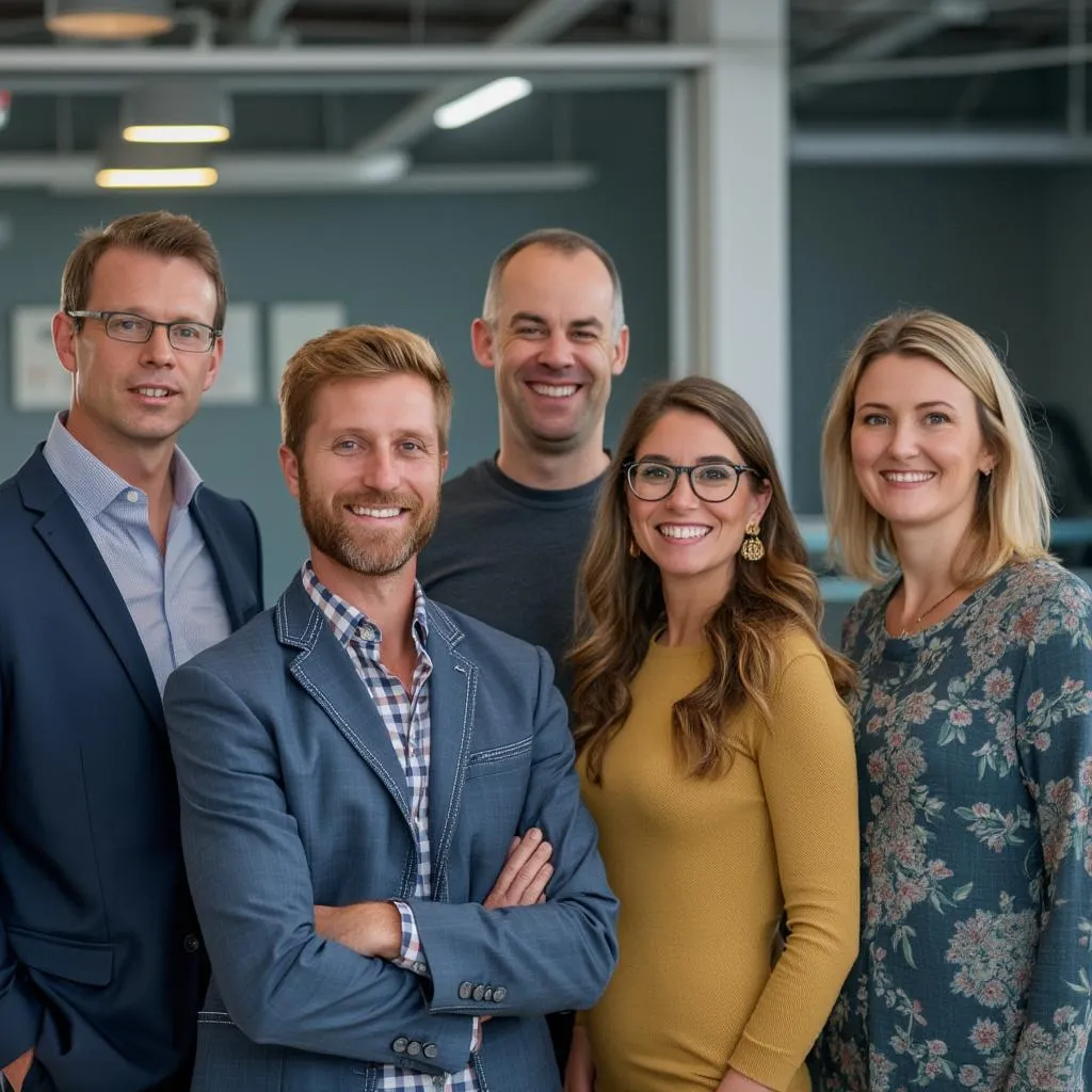 Team professionale al lavoro